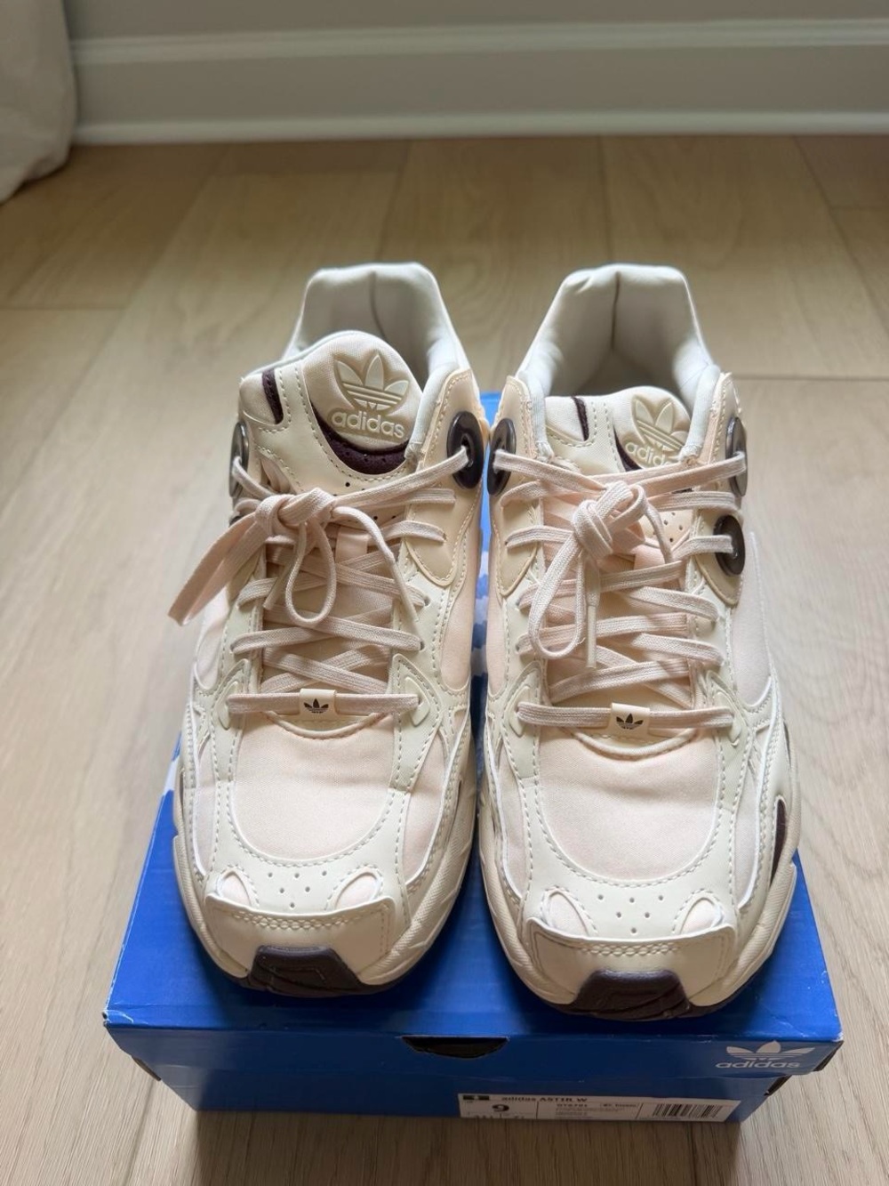 adidas Women's Beige Retro Runner Sneakers